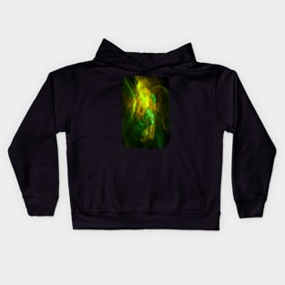 Alien Code 2 Yellow Green Kids Hoodie